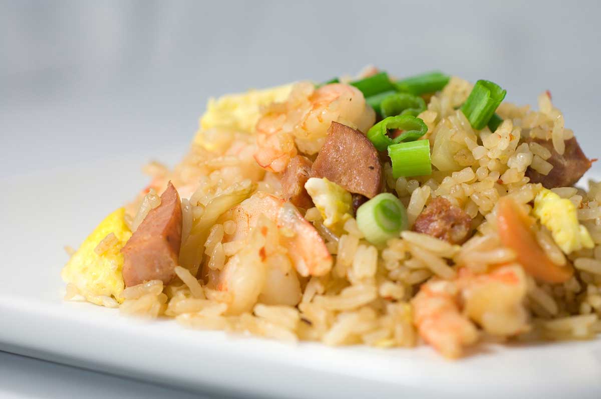 Andouille and Shrimp Fried Rice Life's Ambrosia