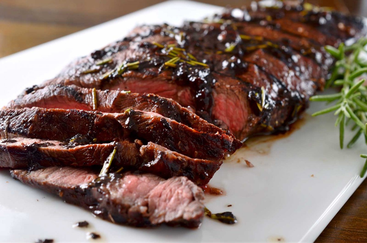 Recipe for Grilled Balsamic and Rosemary Flat Iron Steak - Life&amp;#39;s ...