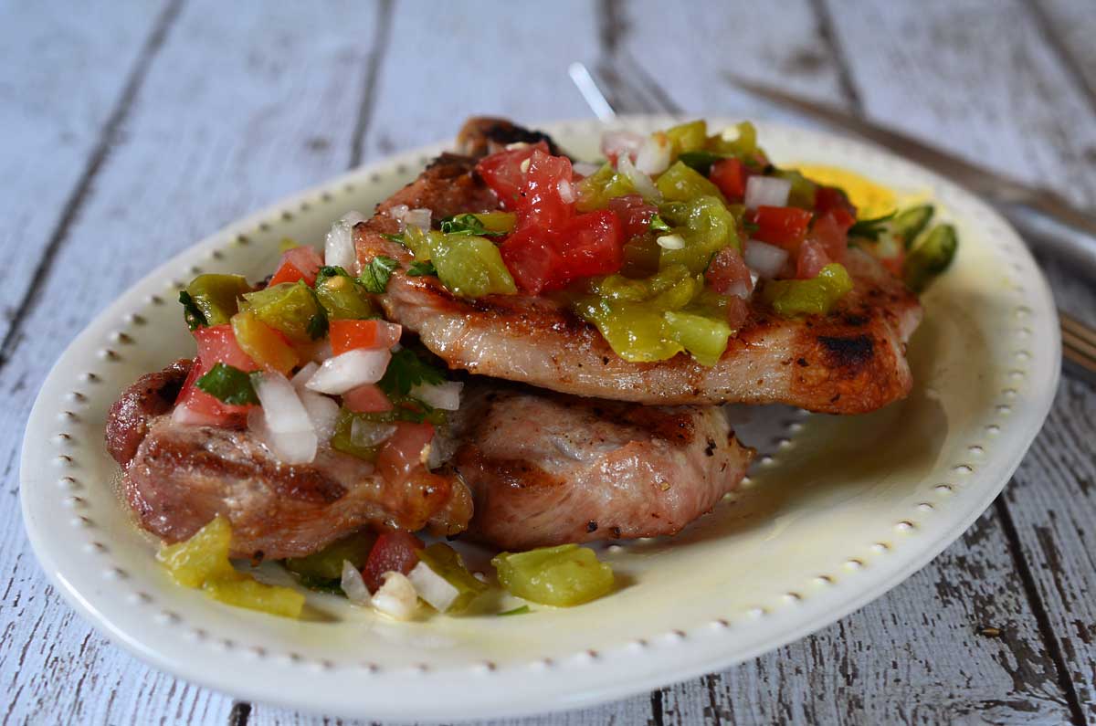 Hatch Chile Pork Chops