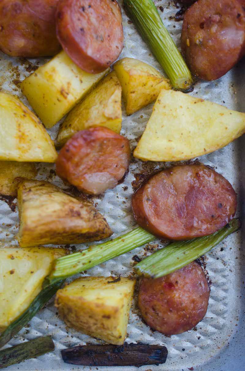 Andouille Potato Sheet Pan Dinner Life's Ambrosia