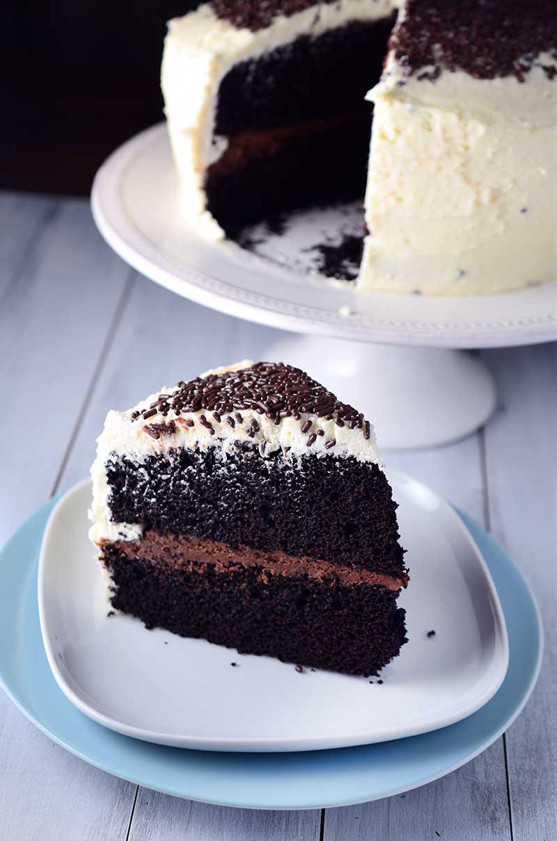 Recipe for Black and White Chocolate Cake - Life's Ambrosia Life's Ambrosia