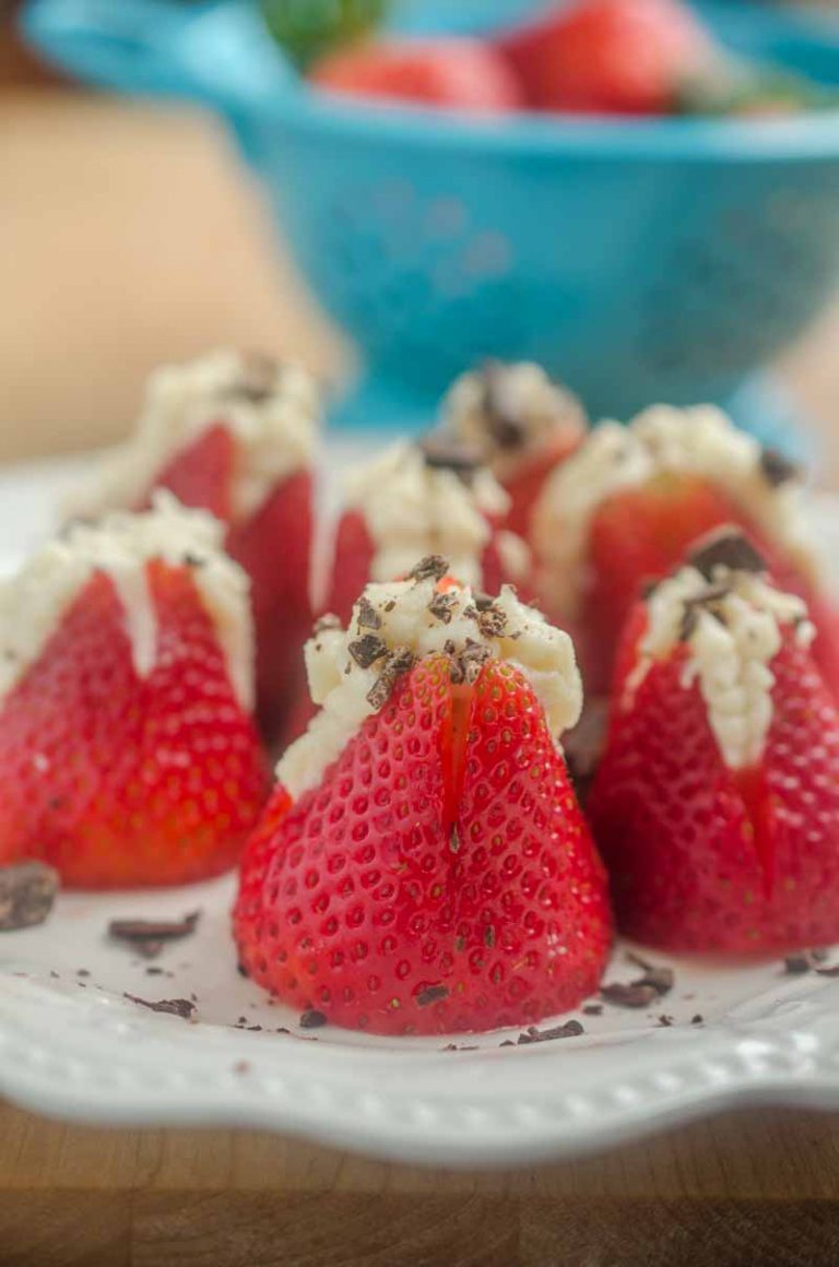 Boozy Stuffed Strawberries - Life's Ambrosia