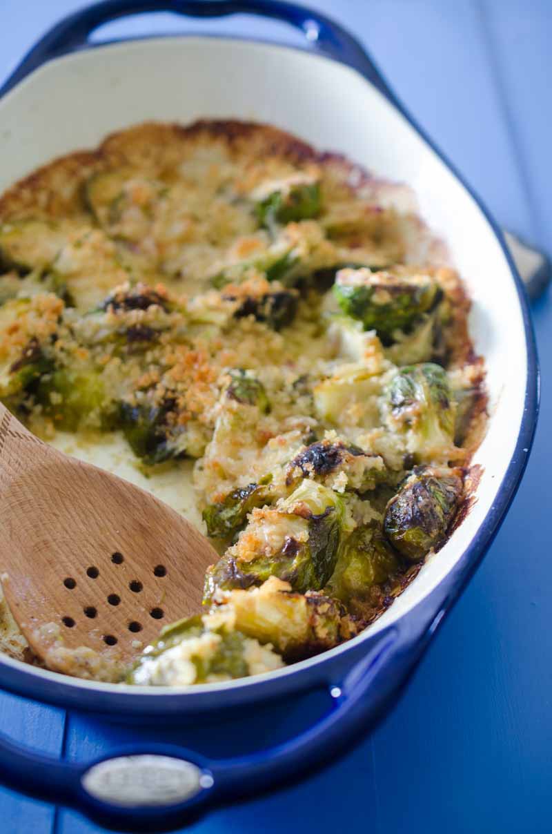 Brussels Sprouts Gratin - Life's Ambrosia