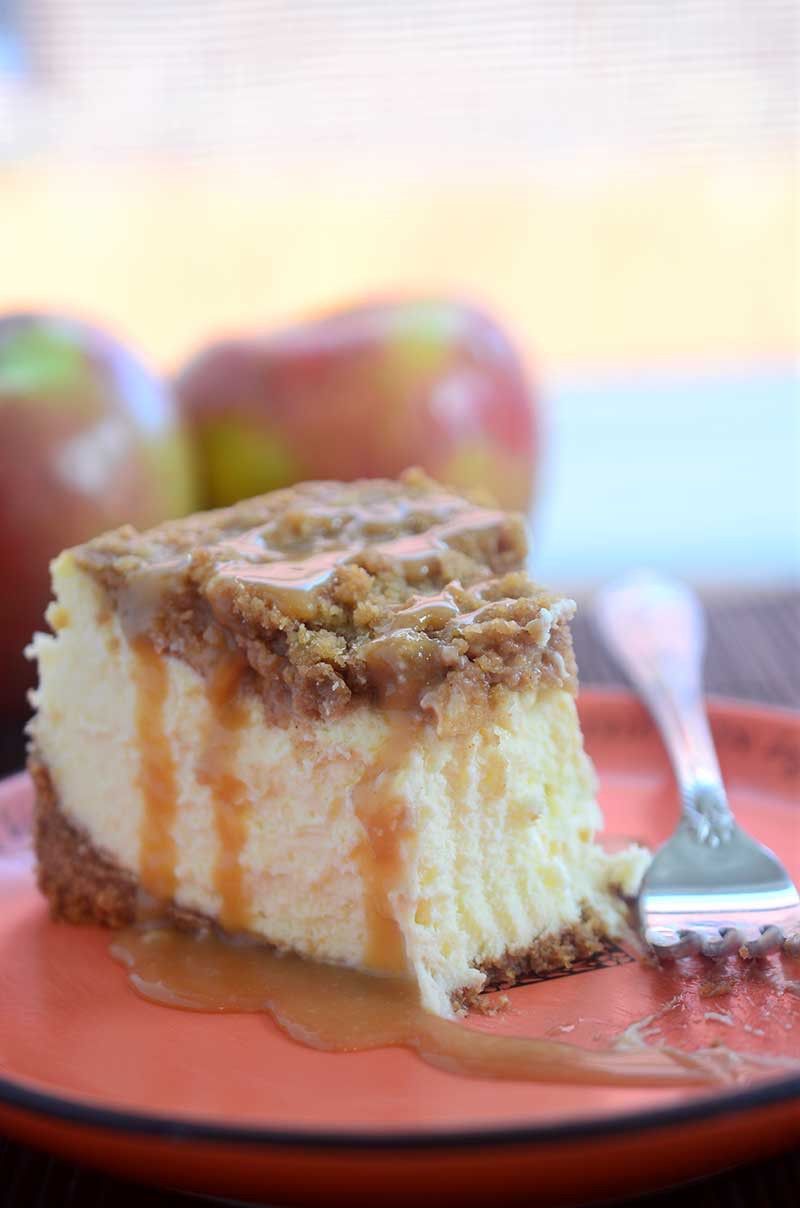Caramel Apple Pie Cheesecake - Life's Ambrosia