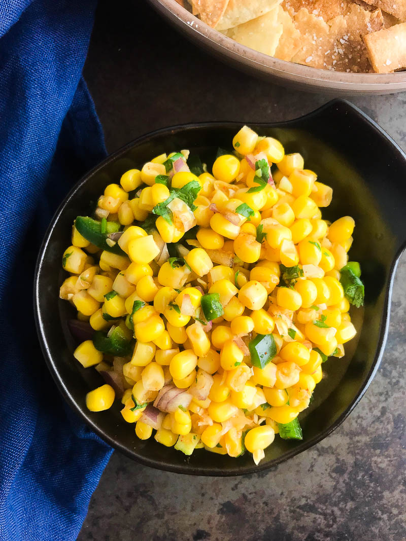 Corn Salsa Recipe | Easy Corn Salsa | Life's Ambrosia