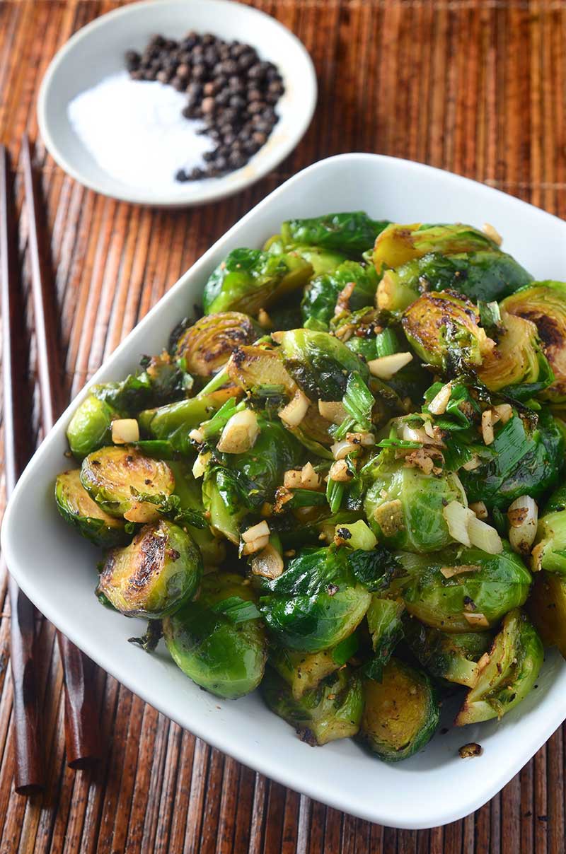Crispy Salt and Pepper Brussels Sprouts Life's Ambrosia