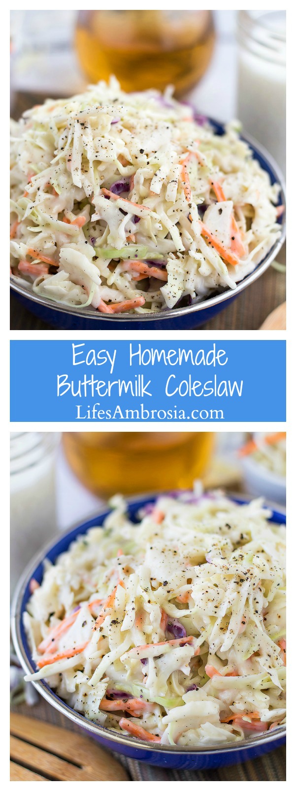 Easy Homemade Buttermilk Coleslaw