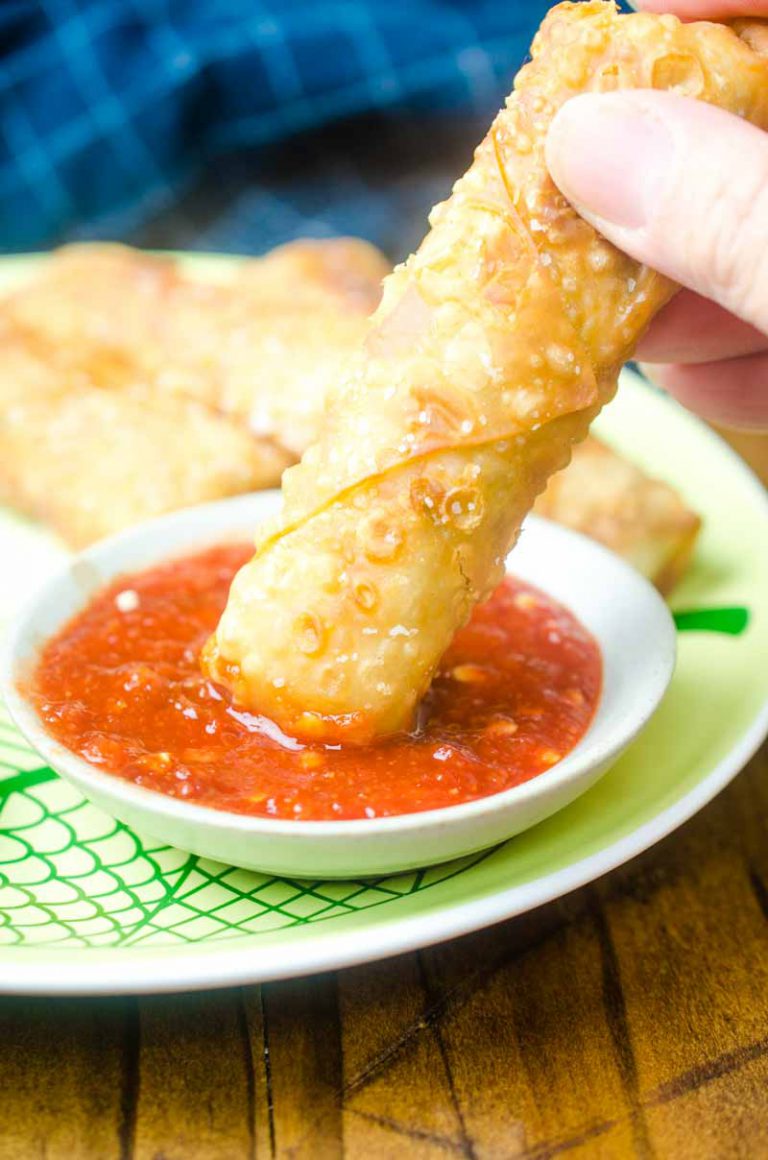 Ginger Chicken Egg Rolls Chicken Egg Roll Recipe Life's Ambrosia