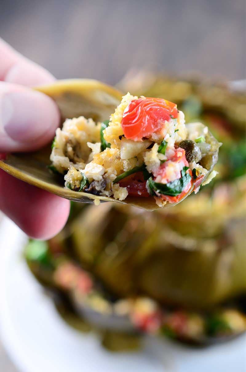 Greek Stuffed Artichokes