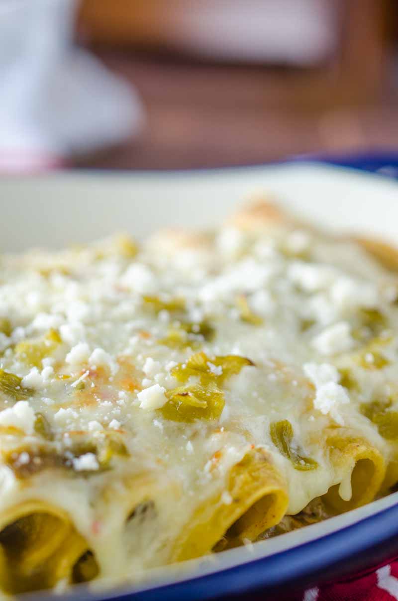 Green Chile Chicken Enchiladas Life's Ambrosia