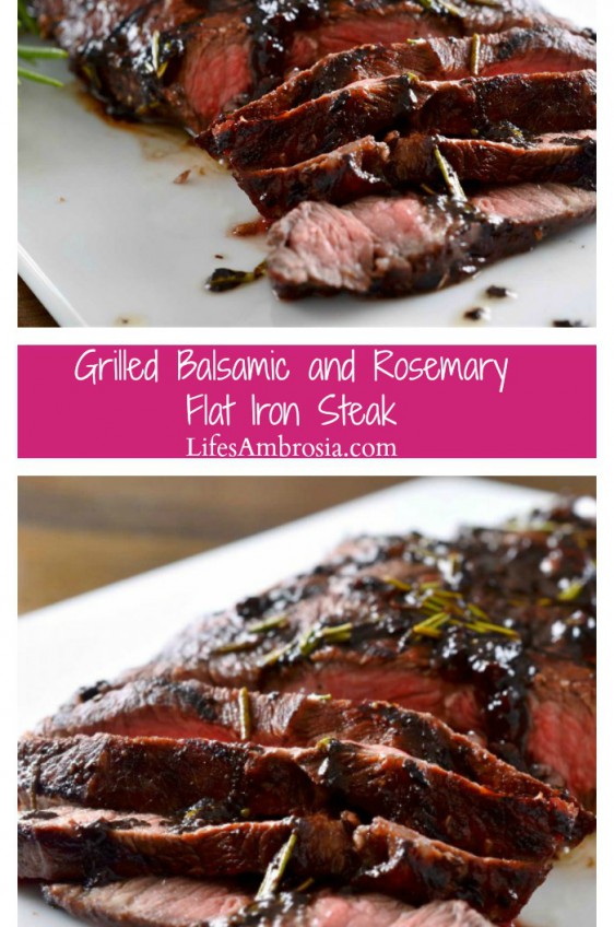 Flat Iron Steak with Rosemary Balsamic Reduction Life's Ambrosia