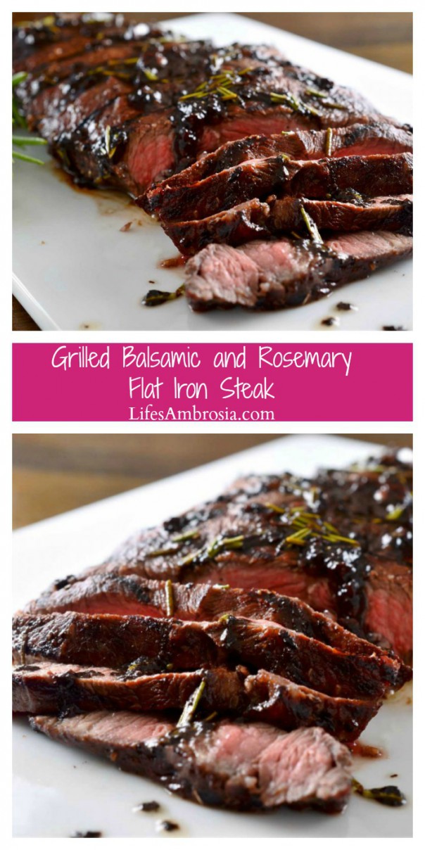 Flat Iron Steak with Rosemary Balsamic Reduction Life's Ambrosia