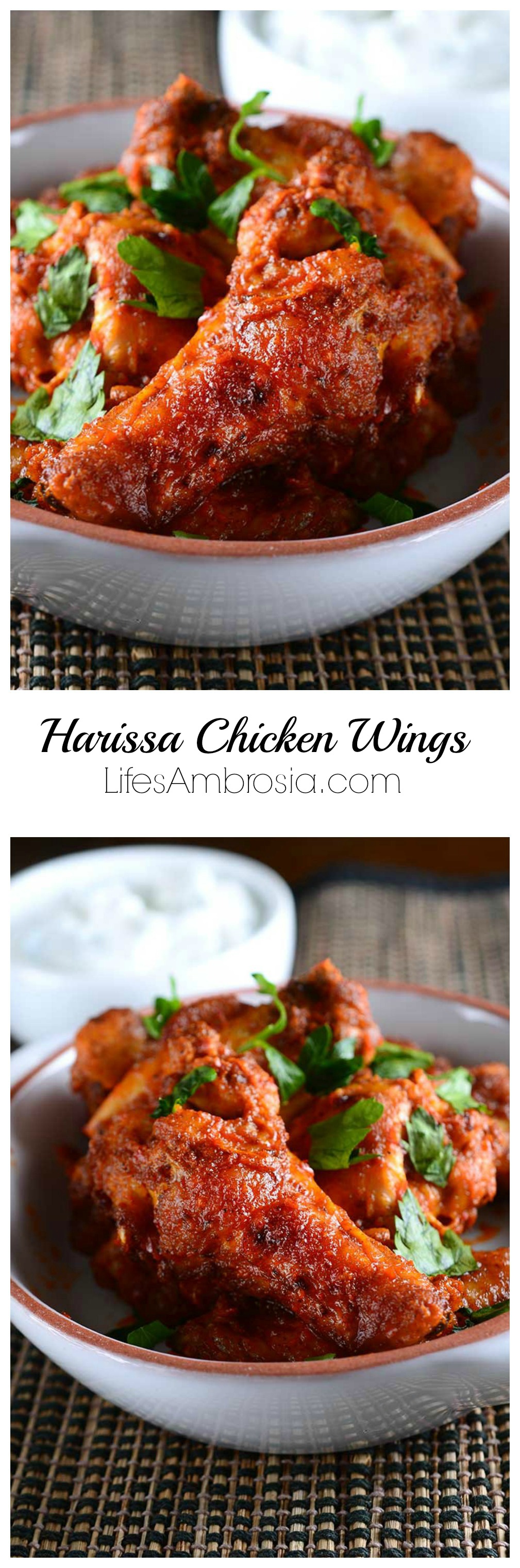 Harissa Chicken Wings - Life's Ambrosia