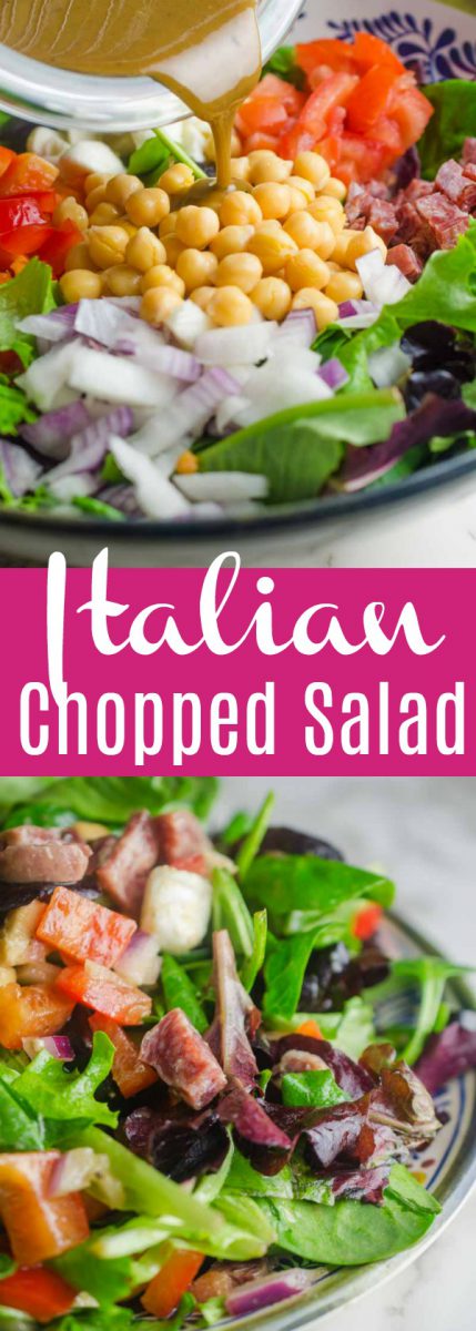 The BEST Italian Chopped Salad Recipe - Life's Ambrosia