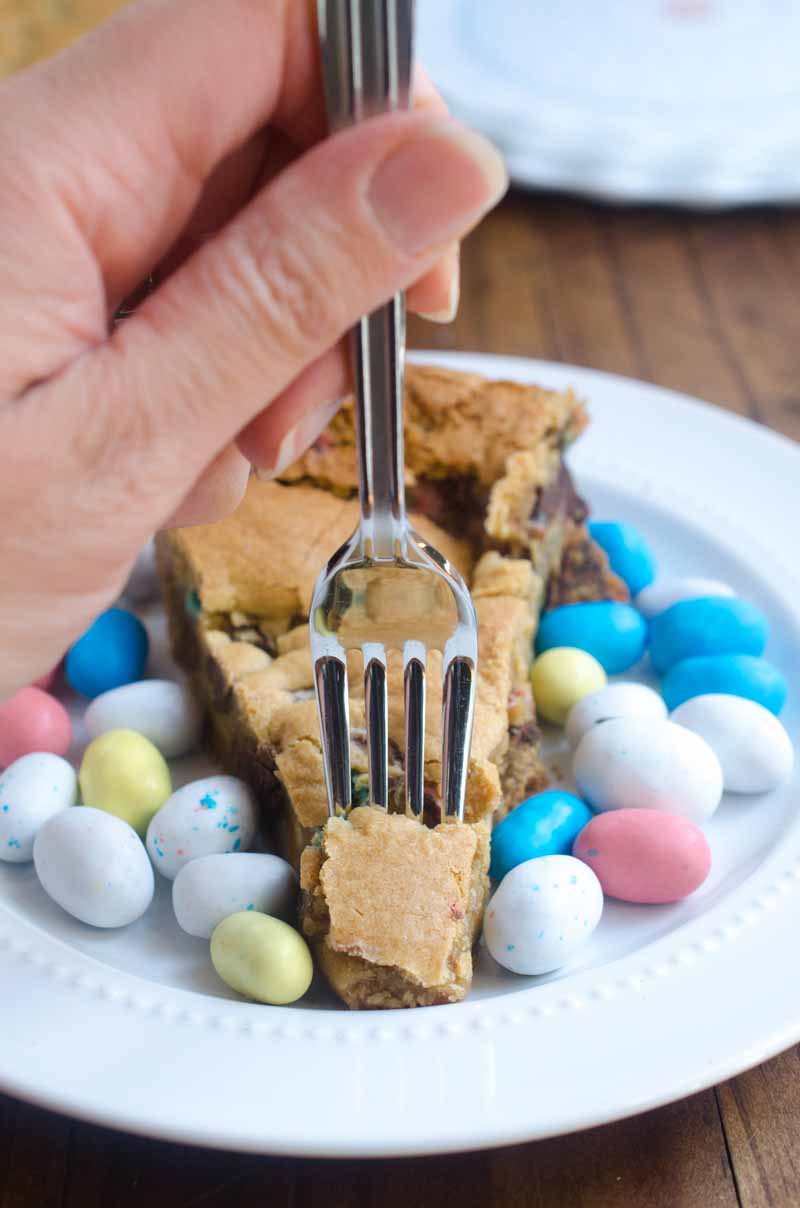 Easter Candy Skillet Cookie Life's Ambrosia