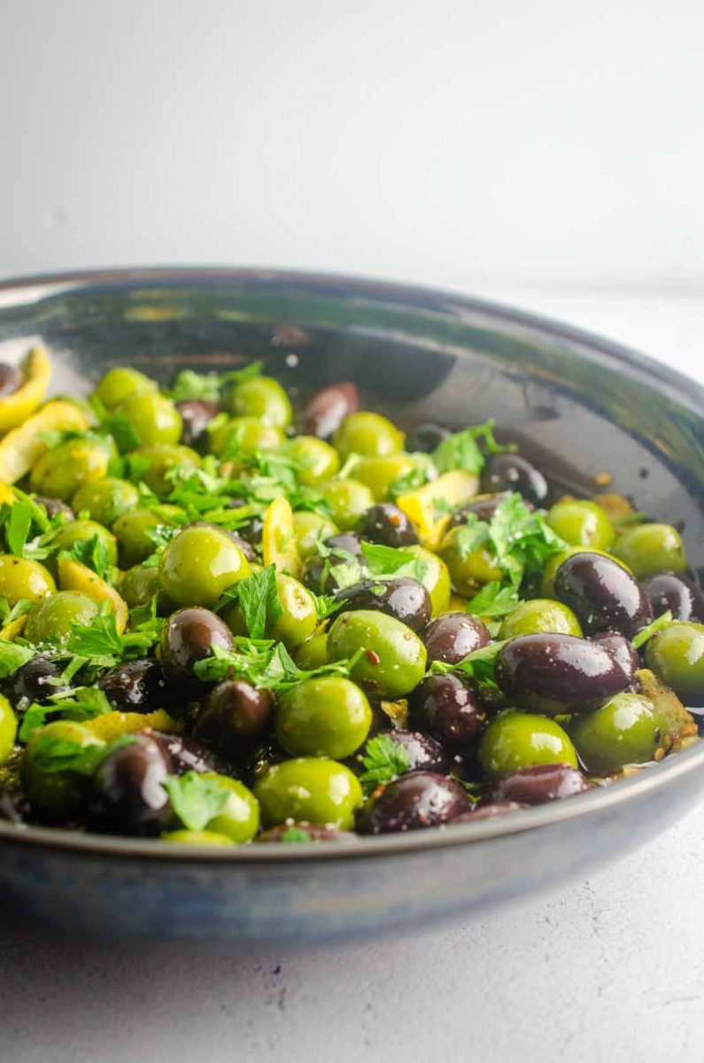 Marinated Olives Recipe Warm Marinated Olives Life's Ambrosia