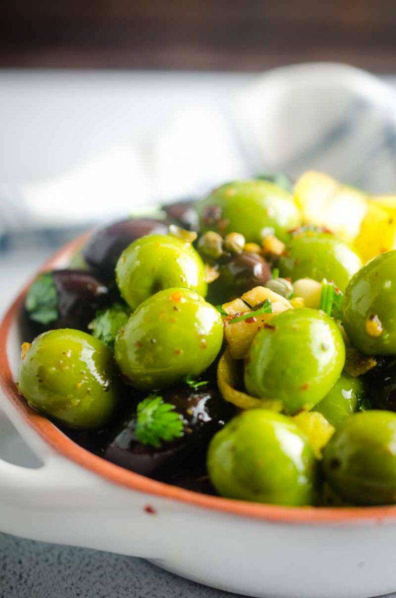 Marinated Olives Recipe Warm Marinated Olives Life's Ambrosia