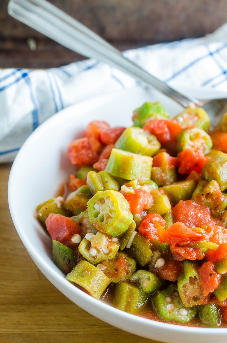 Okra and Tomatoes Recipe Classic Southern Recipe Life