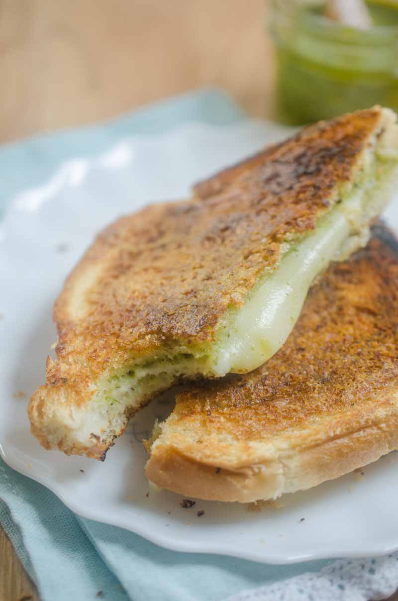 Pesto Grilled Cheese - Life's Ambrosia