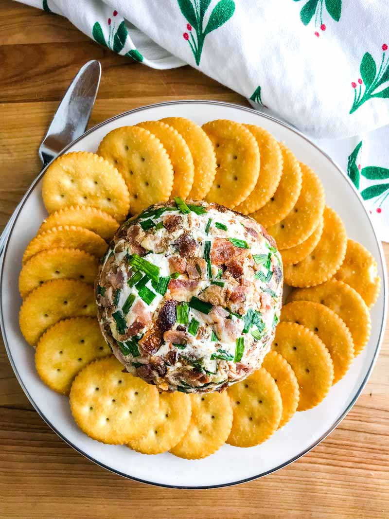 Roasted Garlic Cheese Ball Easy Cheese Ball Recipe Life's Ambrosia