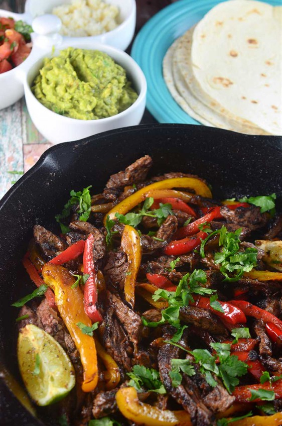 Skirt Steak Fajitas - Life's Ambrosia