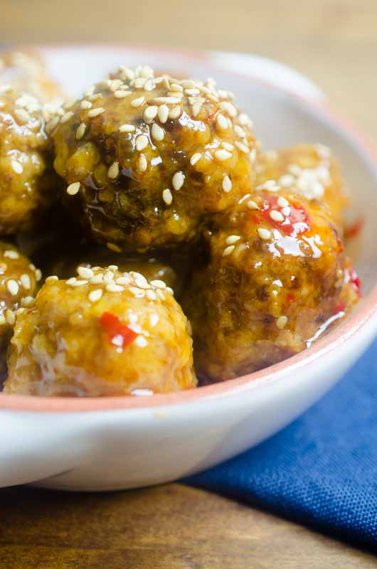 Slow Cooker Sweet Chili Meatballs - Life's Ambrosia