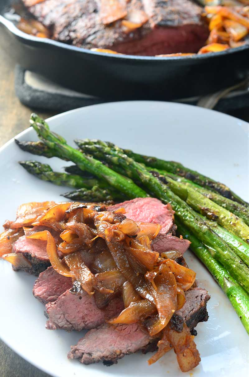 Grilled Steak with Sriracha Caramelized Onions Life's Ambrosia