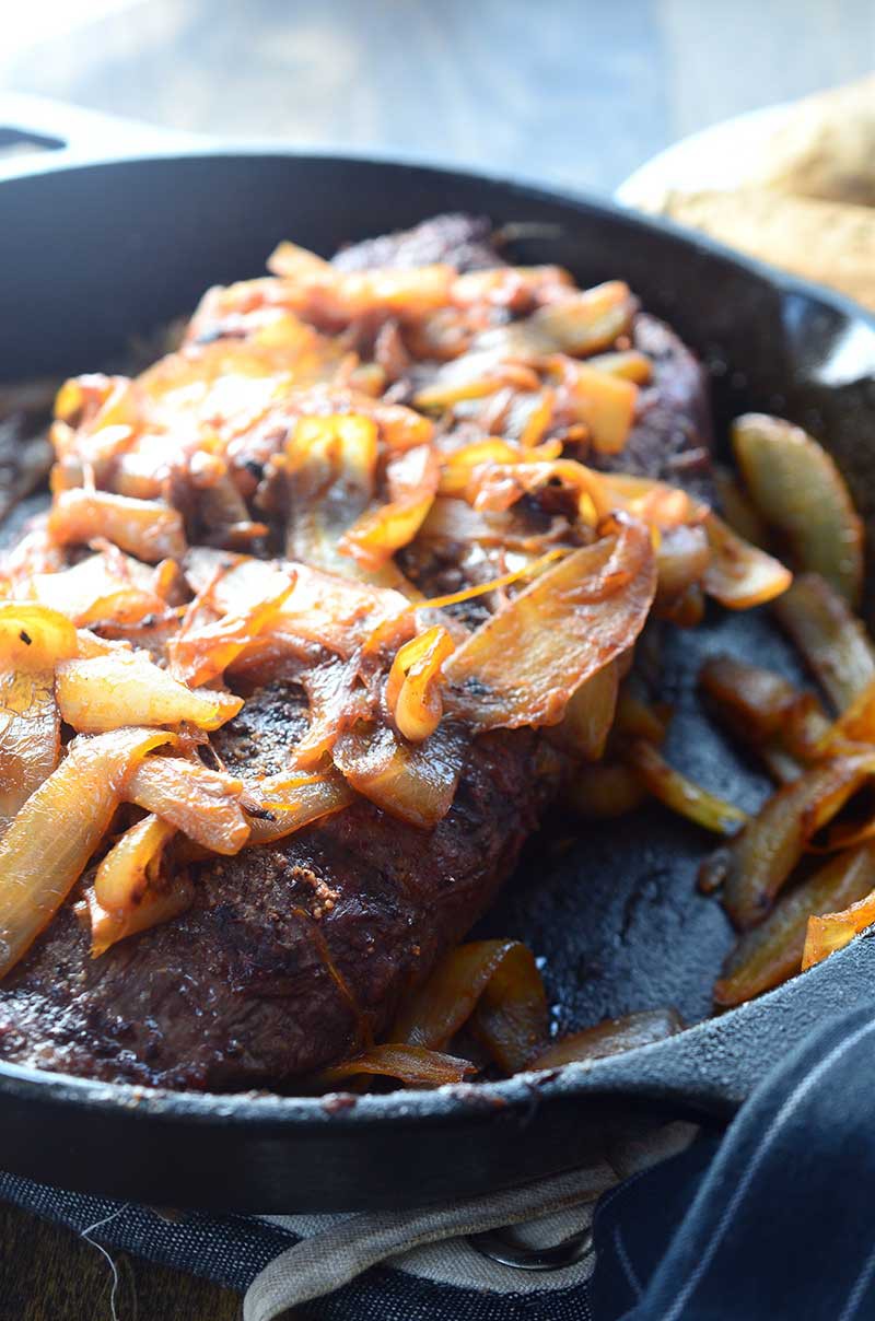 Grilled Steak with Sriracha Caramelized Onions Life's Ambrosia