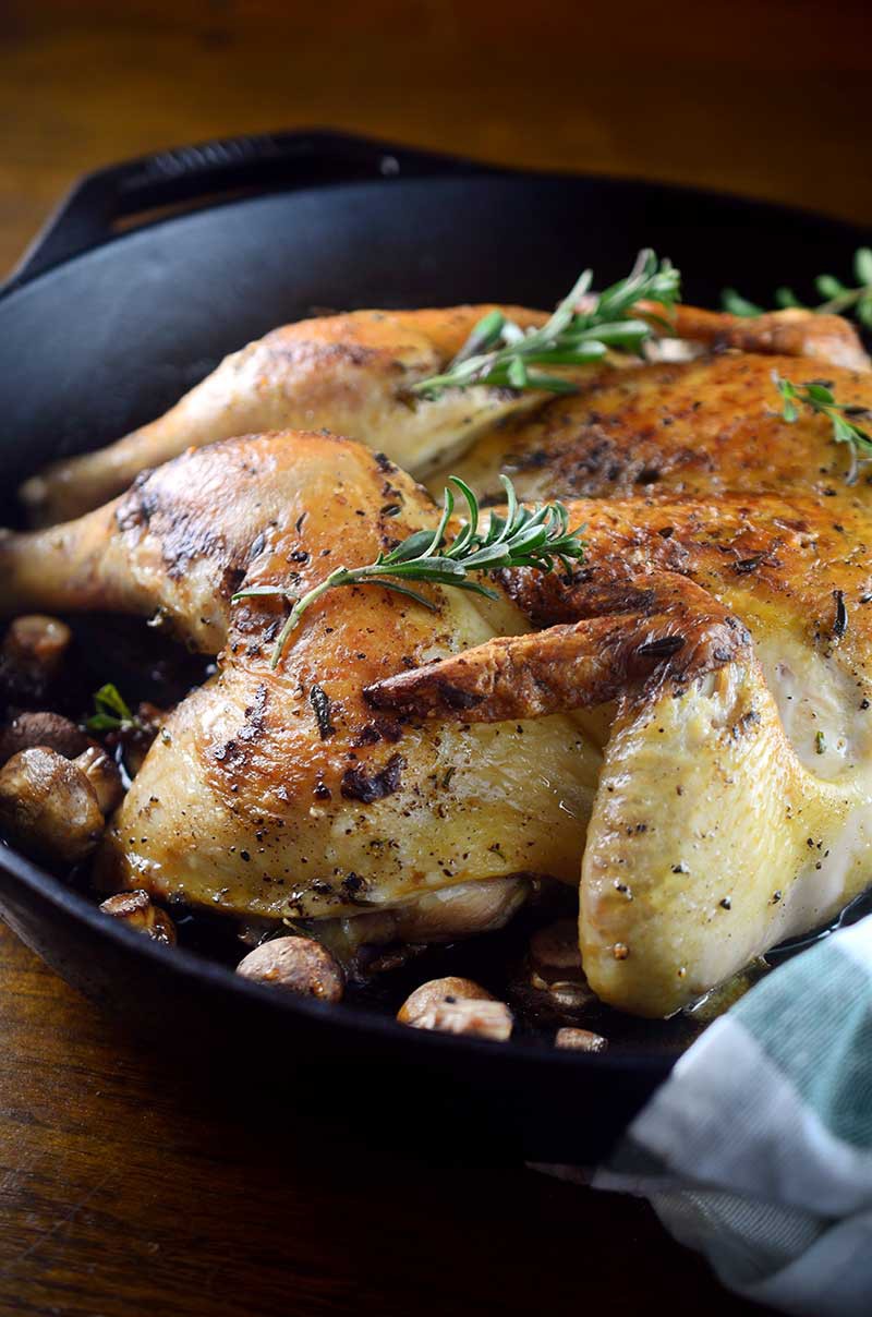 Summer Savory Spatchcocked Chicken - Life's Ambrosia