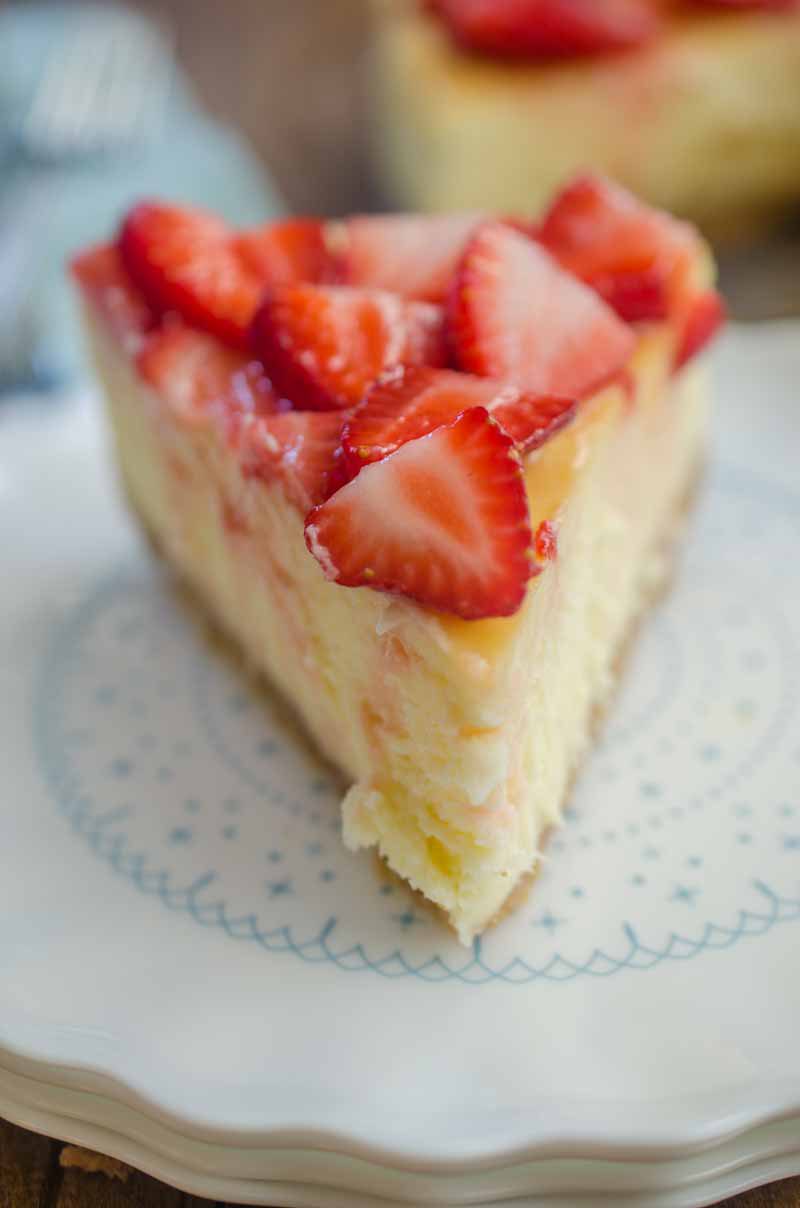 White Chocolate Strawberry Cheesecake - Life&amp;#39;s Ambrosia