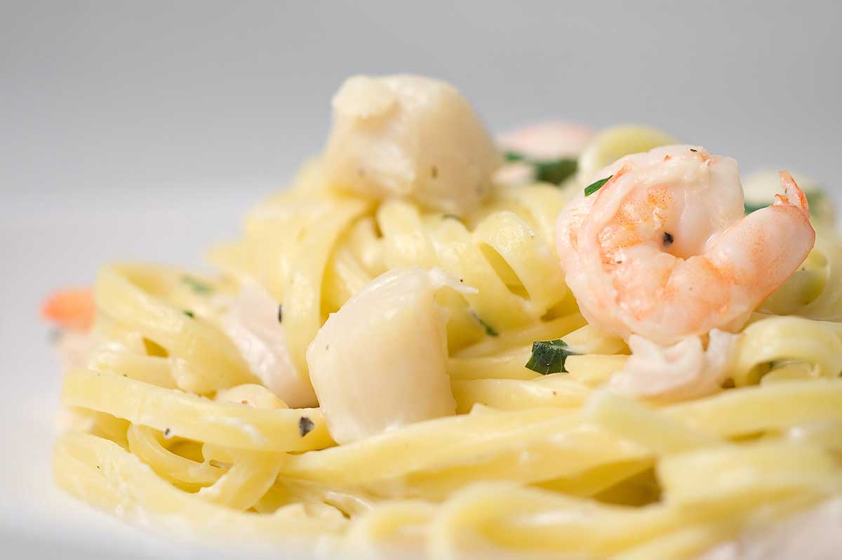 Creamy Shrimp and Scallop Pasta - Life's Ambrosia