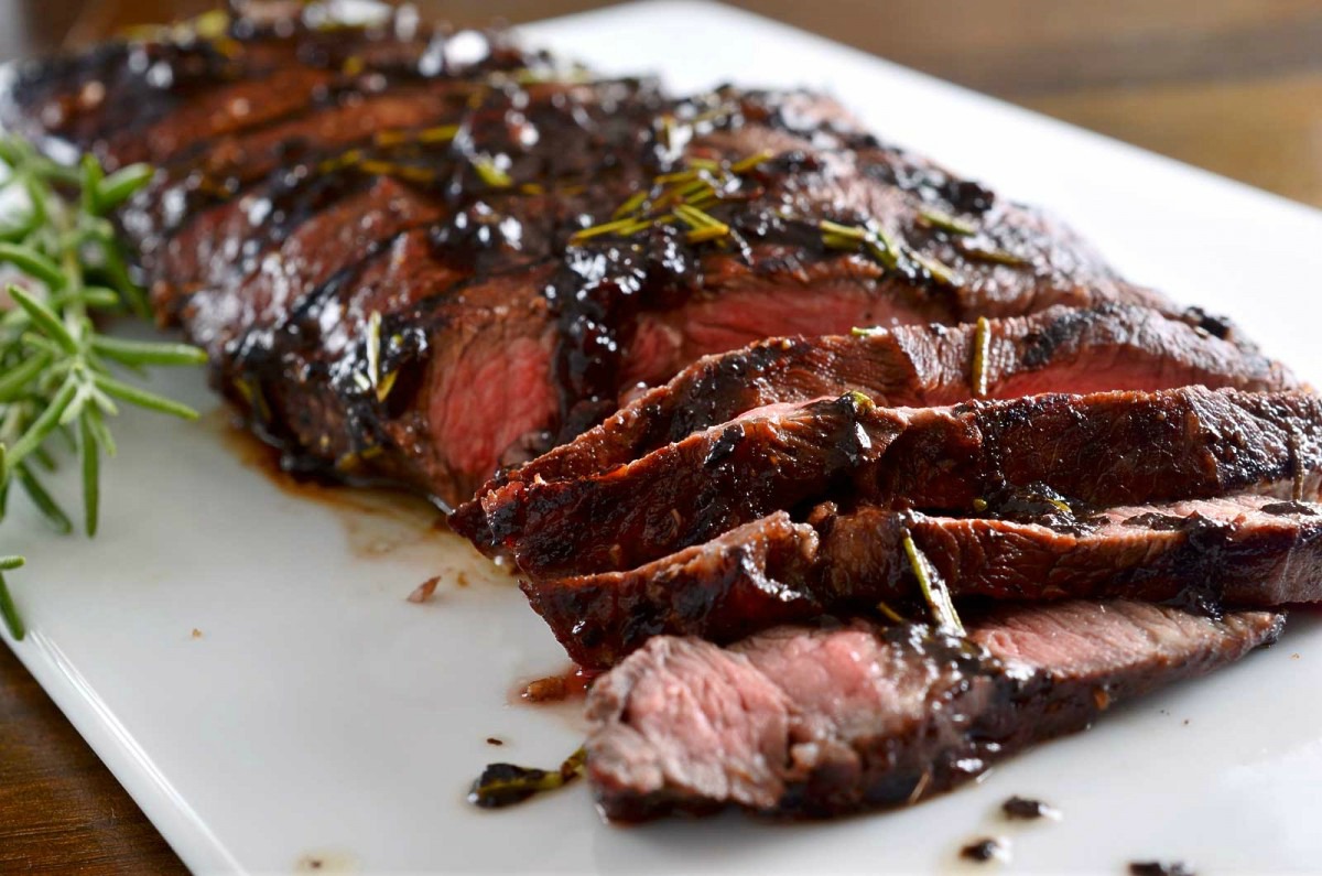 Flat Iron Steak with Balsamic Sauce Recipe | Life's Ambrosia