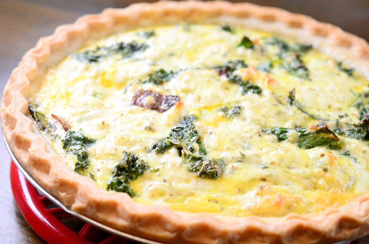 Kale and Goat Cheese Quiche - Life's Ambrosia