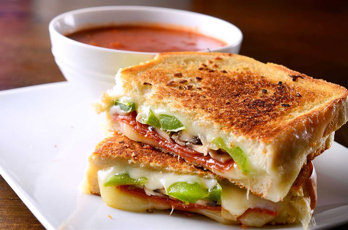 Pepperoni Pizza Grilled Cheese Sandwiches Life's Ambrosia