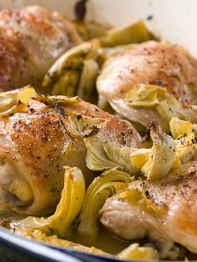 Baked Chicken with Artichokes - Life's Ambrosia