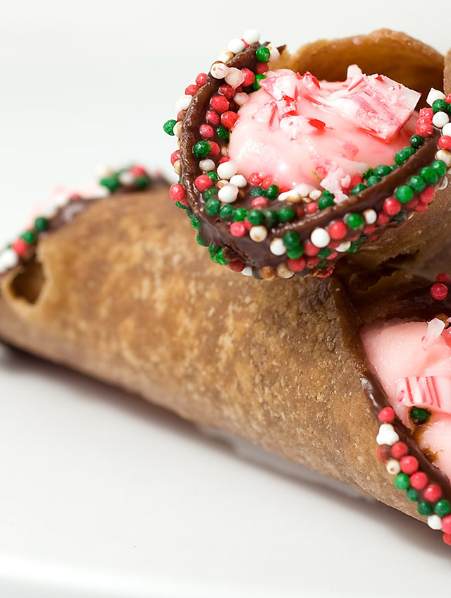 Cannoli with Peppermint Mascarpone Filling Life's Ambrosia