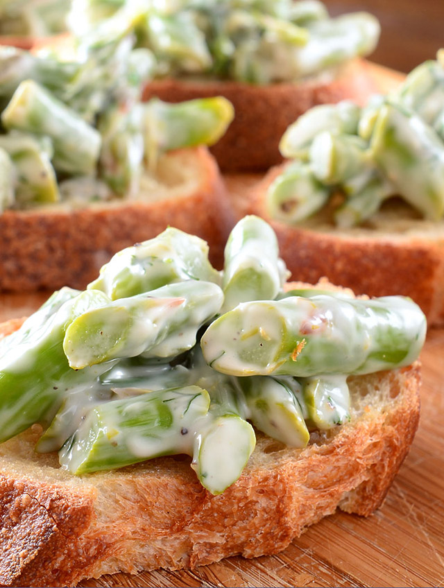 Creamy Asparagus Bruschetta Life's Ambrosia