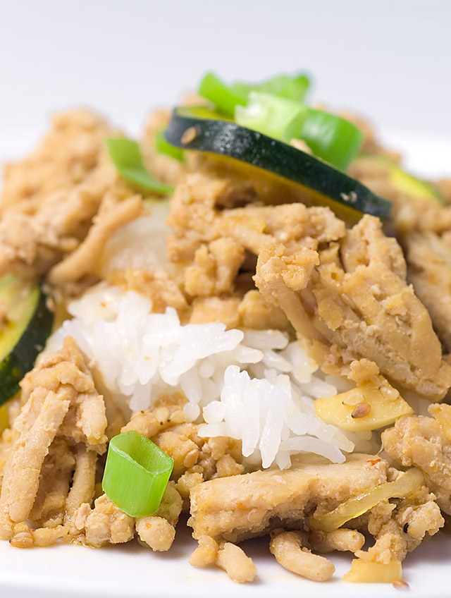Ground Chicken Teriyaki with Zucchini and Onions Life's Ambrosia