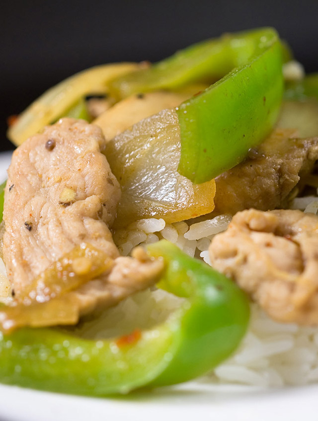 Pork Stir Fry with Peppers and Mushrooms - Life's Ambrosia