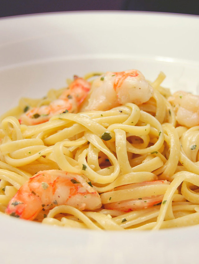 Prawn and Pesto Linguine - Life's Ambrosia