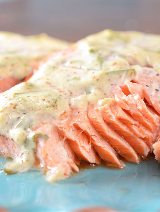Salmon with Dijon Tarragon Sauce Life's Ambrosia