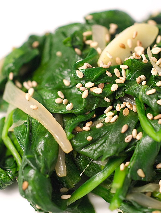 Sauteed Spinach with Toasted Sesame Seeds Life's Ambrosia