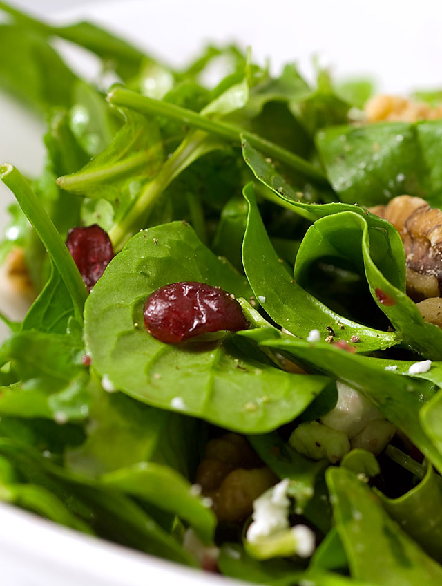 Spinach, Arugula, Cranberry and Walnut Salad Life's Ambrosia