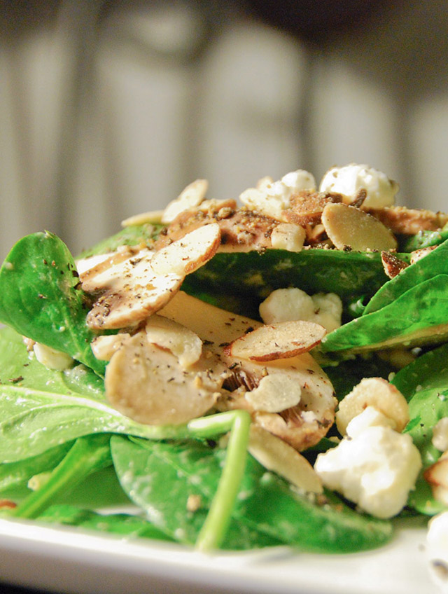 Spinach Salad with Dijon Vinaigrette Life's Ambrosia
