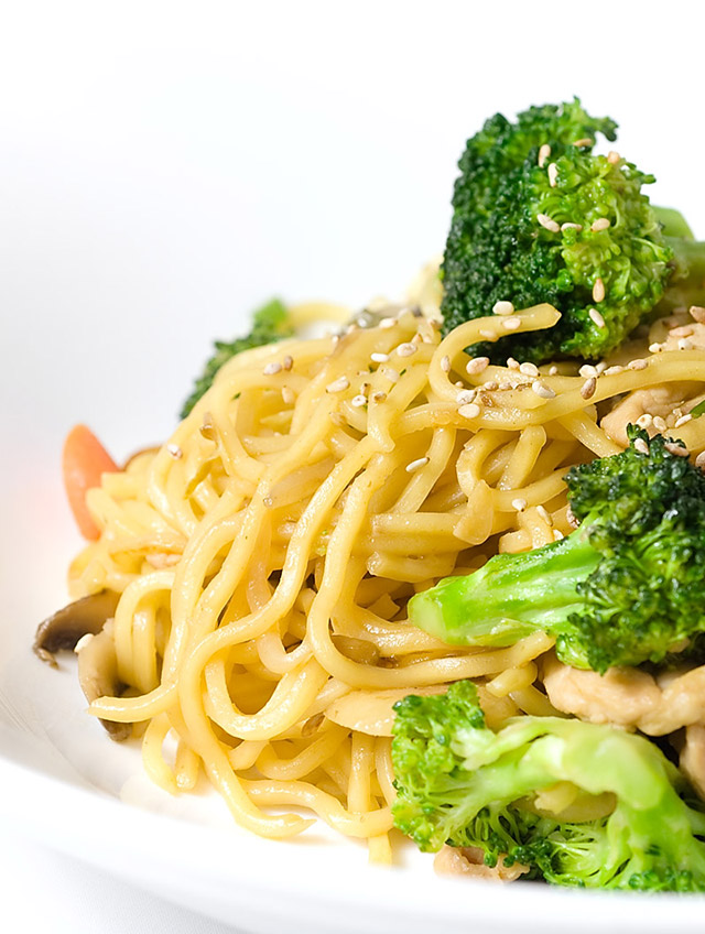 Yakisoba with Chicken and Veggies Life's Ambrosia