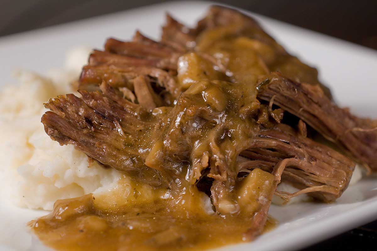 easy crock pot pot roast with gravy