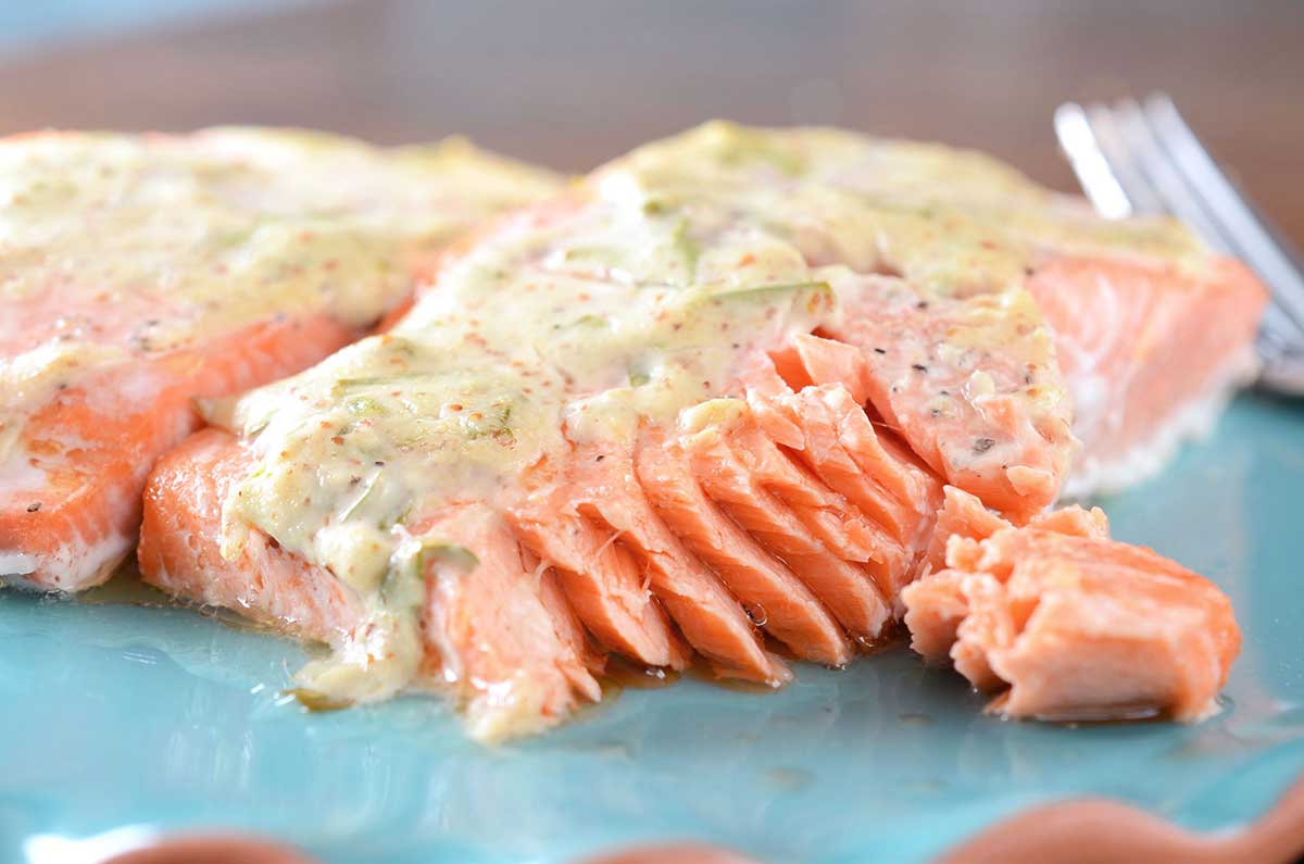 Salmon With Dijon Tarragon Sauce Life S Ambrosia