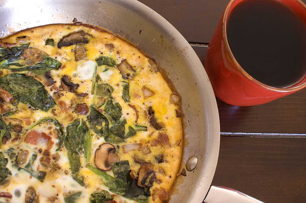 Mushroom-Poblano Frittata