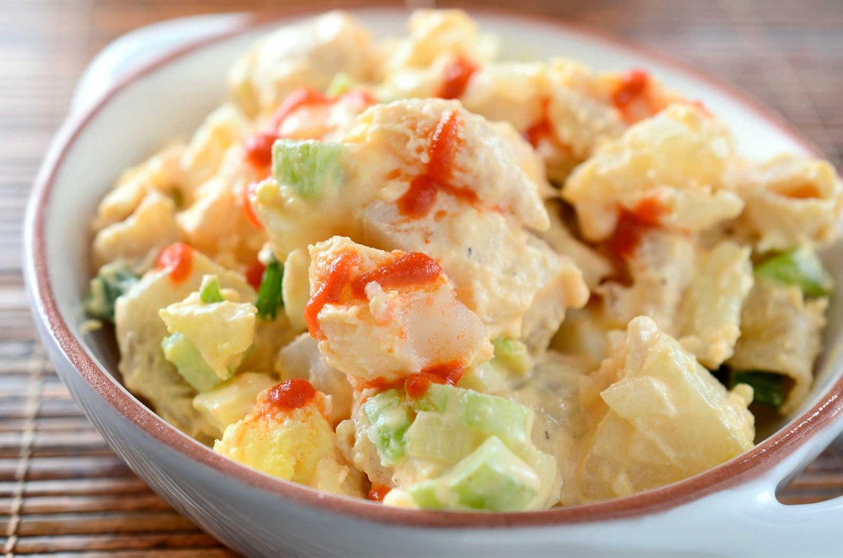 Sriracha Potato and Macaroni Salad Life's Ambrosia