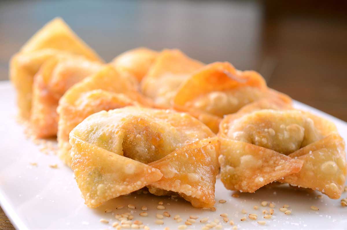 Sriracha Pulled Pork Wontons Lifes Ambrosia